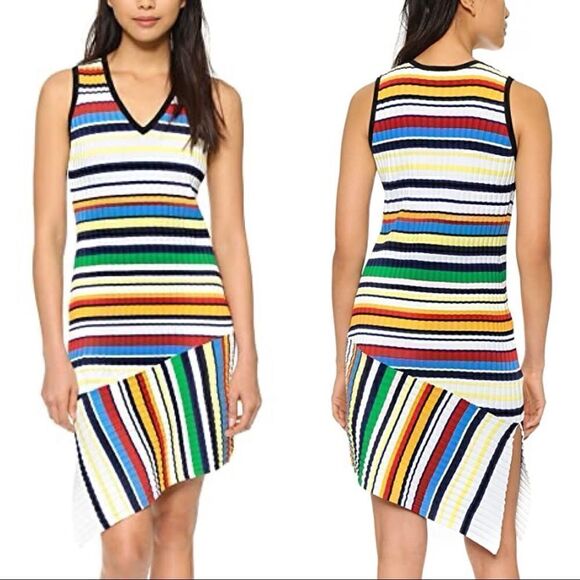 Milly Striped Vneck Dress  - Picture 11 of 11